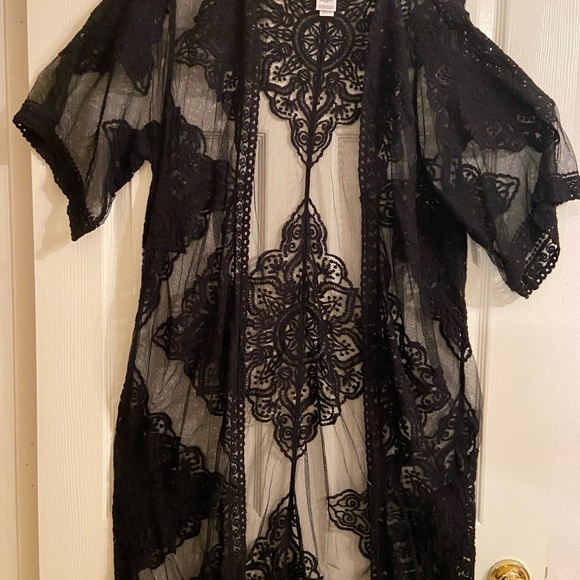 NWT SHEER BLACK DUSTER - Picture 15 of 16